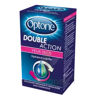 Optone Double Action Solution Oculaire Yeux Secs Fl/10ml à Le Mans
